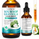 Soursop Graviquid Drop, Soursop Oil for Support & Regeneration, Immune Boost, Relax, Liver and Sleep, Soursop Bitters Liquid, Vegan, Sugar & Gluten Free, Natural Flavor, for Men & Women -2 Fl Oz