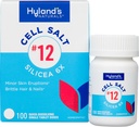 Sel Hyland no 12 Garam Silicea 6X Tablet, Obat Acne and Blackhead, Suplemen Rambut dan Nail Growth dan Strengthener, Irrities Skin, Table Quick Dissoling, 100 Count