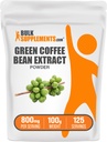 Suplemen BulkSuplemen Green Coffee Bean Extract Powder - Green Coffee Bean Suplemen-Energi, Gluten Free, 800mg per Serving, 100g (3.5 oz) (Paket 1)