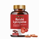 Lycopene Kapsul, Lycopen 200mg Natural dengan Jamur Reishi 200mg untuk Dukungan Kesehatan Prostate dan Imune - Bebas Gluten- GMO, 60 Capsules (1 Paket)