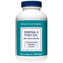 The Vitamin Shopping Omega 3 Fish Oil, EPA & DHA 500mg, Grandness Assured, Molecully Disingkat untuk mendukung Cardiovascular, Gabungan dan Kesehatan Otak 1000mg (240 Softgels)