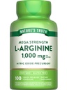 Nature 's Truth L-Arginine 1000mg 124; 100 Capsules 124; Kekuatan Mega 124; Non- GMO & Gluten Free Suplement