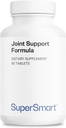 Supersmart Joint Dukung Formula (Kompleks Potency Tinggi) - dengan Glucosamin, Chondroitin, Acid Hyaluronic, MSM - Dukungan Bersama: 124; Non- GMO & Gluten Free - 90 Tablet