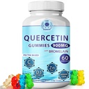 Quercetin Gummies - Quercetin dengan Bromelain Vitamin C + Zinc Vitamin D3 - Chewable Quercetin 900mg Suplemen - Quercetin untuk Anak-anak dan Dewasa (1)