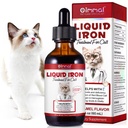Suplemen Besi Liquid untuk Kucing dan Kittens - dengan Flolate dan B12 - Adplemen Anemia, Promotes Kesehatan Darah, Supply dan Darah Formasi - Meningkatkan Tingkat Energi Rendah - Letargy - 2 oz