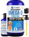 Omega 3 Minyak Ikan untuk Anjing - Lebih Baik Dari Salmon Oil - Penambahan Ikan Anjing Untuk Mengurangi Shedding & Gatal