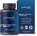 ProHealth NAD Triple Boost Ultra + 500mg Niagen NR. Memproyeksikan Umur-panjang, Kesehatan Hati dan Otak, Mengaktifkan Sirtuin untuk Pemulihan Sel (30 Hamba)
