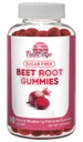 Sugar Free Nitric Oxide Beet Root Gummies - Beet Root Chewables for Athletic Performance, Nitric Oxide Booster, Energy, Blood Flow and Circulation - 90 Beats Root Gummy Chews.