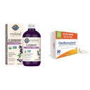Garden of Life Organics Plant - Based Elderberry Ammune Syrup 6.59 lf oz (195 Ml) & Boiron Oscillococcinum for Relief from Flulike Symtoms of Body Aches
