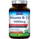 Innate Vitamin B12 5000mcg, Sublingual, Vegan Methylcobalamin, Fast Dissolve Tablet, Natural Peach Flavor, Supports Energy Produksi & Heally Gugup System, 90 Tablets
