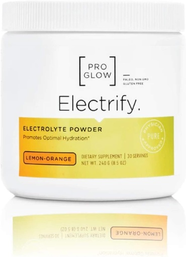 Lemon- Orange Electrolite Pengganti Suplemen dengan Stestia untuk Hidration - ProGlow listrik (30 Pelayan)