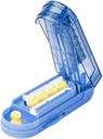 Pill Cutter Splitter untuk Small and Tiny Pills, Adjustable Tablet Splitter Accurtly Cuts Multiple Pills at Once. (Klein Blue)