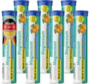 Suplemen Magnesium Oxide Jerman: 124; Tablet Effervescent: 124; Oranye Flavor - 200 mg Magnesium per Serving 124; Gula Bebas, Vegan - T & D Pharma - Dibuat di Jerman
