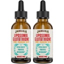 Limpomal Glutathione Liquid 2000MG - Suplemen Detox Antioksidant untuk Perempuan & Pria, Penuaan Pertahanan, Fungsi Hati & Energi, dengan Acid Hyalaronic + Aloe Vera + Vitamin C, Natural & Vegan, 4 FL.OZ