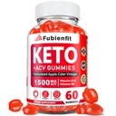 Gumi ACV Keto untuk Perempuan - Apple Cider Vinegar dengan Ibu, B Vitamin, Pomegranate & Beet Root - Metabolisme, Vegan, Sugar- Bebas, 60 Ct
