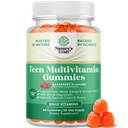 Teen Multivitamin Gummies 12- 17 - Teen Boys & Girls Gummy Vitamin for Better Skin, Ammune Strength, Mood & Energy Suplemen Anak Remaja & Boy dengan Zn, Mg, Vitamin A, C, D & E - 60 Ct