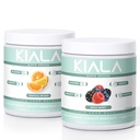 Nutrition Super Greens Kiala, Powder Organic Greens, Spirulina & Chlorella Superfood Pounder, Sugar & Gluten Free Vegan, Spectra Blend, Tropical Slush, Mixed Berry 2 Pack