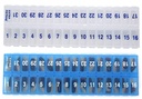 AM 31 Day Once-a Day Monthly Pill Planner Organizers - Large Comment Pill Box Store Medications for Entire Month Plus Comment for Extra Pills (AM / PM Clear & Blue) BPA Free