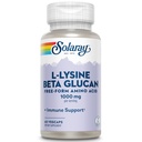 SOLARAY LLysine dengan Beta Glucan, Free Form Acid, L-Lysine 100mg Kapsul, Suplemen Immune, Dukungan Skin dan Lips, Jaminan 60 Hari, Lab Verifikasi, 60 VecCaps