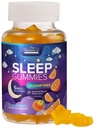 Sleep Gummies Suppplement 6mg - Sugar Free Melonainin Gults for Natural Zero Sugar Sleep Gummy untuk Orang dewasa, Anak-anak, Orange Flavored, Vegan, Ekstra Kekuatan Vitamin Dukungan - 60 Gummies