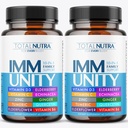 10 In-1 Tambahan Dukungan Imune: Senjata Anti-Abadi untuk Pembelaian Orang Dewasa & Anak-Anak Keamanan dengan Sistem Key Immune Vitamin Zinc, Vitamin C dan D, ditambah Elderberry, Quercetin, Echinacea & More, 60 Caps