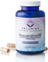 Relumins Resveratrol 600mg Supplement - Tinggi-Potency Antioksidant dengan Grape Seed & Red Wine Extract - Support Skin, Heart Health & Imune System - 120 Vegan Capsules