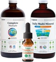 LIQUIDHEALTH Ultra Imunity Liquid Limid Bundle for Adules for Complete Multivitamin, Daily Multi Minevent and Vegan Vitamin D3 Drops - Imune Dukung Vitamin, Whole Foods, Vegan, Non GMO