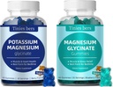 Potassium Gummies dan Magnesium Glycinate Gummies 500mg Sugar Free for Dewasa and Kid, Vegan, Pectin, Non- GMO, Gluten Free