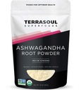 Terrasoul Superfood Organic Ashwagandha Root Powder, 1 Lb - Stress Adaptogen 126; May Improve Sleep 126; Buruh - Teruji untuk Kualitas
