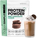 Clean Simple Eats Whey Protein Powder, Mint Chocolate Cookie Flavor, Alami Sweetened, 100% Grass Fed Protein Pounder dengan Enzymes Digetical, Ingredial Articial, Gluten Free, 30 Srvgs