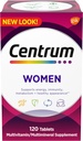 Sentrum Multivitamin untuk Perempuan, Multivitamin / Multimineral Suplemen dengan Besi, Vitamin D3, B Vitamin dan Antioksidant Vitamin C dan E, Gluten Bebas, Ingredisasi Non-GMO - 120 Count