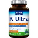 Innate Vitality K Ultra, K1 & K2 D3 Vitamin Supplement with Vitamin A, Vitamin D3 K2 5000 IU for Healthy Bones, Proper Calcium Metabolism, Full Spectrum, Non GMO, 60 Mini Softgels