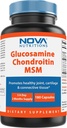 Nova Nutritions Triple Power Glucosamin Chondroitin MS2600mg / Serving Capsules, Supports Healthy Gabungan, Kartilage dan Connective Netsures - Proote Comfort Gabungan & Fleksibilitas 180 Count