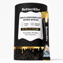Alt Pure Himalaya Shilajit Sticks with Organic Honey, Saffron 124; Easy to Consume Shilajit 124; 30 Sticks for Energy Boost & Imune Dukung, 85 + Trace Mineval, 75% + Fulvic Acid