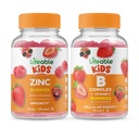 Lifeable Zinc Kids + B Complex Kids, Gummies Bundle - Great Tasting, Vitamin Suplement, Gluten Free, GMO Free, Chewable Gummy