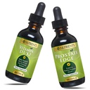 Go Nutrients Liquid Vitamin D3 with K2 (MK-7) Drops & Prostate Edge Prostate Suplement for Men with Pygeum dan Saw Palmetto Extract D3 dan K2 Liquid Vitamin Drops Itu Negara Emosional Bantuan