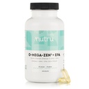 O-Mega- Zen3 + EPA Vegan Omega 3 Suplement - Fish Oil Alternatif - Premium Marine Algal Based Omegaga- 3 DHA dan EPA Fatty Acids - Carrageenan Free - 120 Softgels
