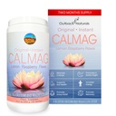 CalMag 2: 1 Absorpsi Tinggi Kalsium Magnesium Citrate Quadment untuk Stress Relief, dan Tidur, Suplemen Kalsium untuk Kesehatan Tulang, Lemon Raspberry Flavor 16.5oz (Paket 1)