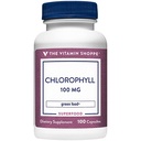 The Vitamin Shoppe Chlorofil 100mg - Natural Food Suplement, Green Superfood That Supports The Immune System & Energy Production, 'Natural Deodoran' (100 Kapsul)