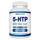 5- HTP 200 MG Per Serving Plus Calcium untuk Mood, Sleep - Support Cry dan Relaxed Mood - 99% Tinggi Kemurnian - 120 Capsules - Nutrition Arazo