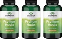 Swanson Psyllium Husk Dietary Fiber Suplemen 610 mg 300 Capsules - (3 Pack)