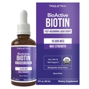 Triquetra Health Biotin Support for Women - Organik 10000mcg Grade - Premium Liquid Support for High Absorpsi - Support Healthy Hair, Skin & Nails - Berry Flavor - 180 oz