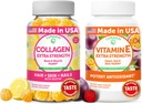 Lunakai Collagen dan Vitamin E Gummies Bundle - None-GMO Suplemen Anti Aging for Men & Women - Natural Gummy with Vitamin C & 250 mg Natural VIT E