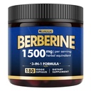 Suplemen Berberine - Berberine W8th Los, High- Potency Berberine 1500MG dari Berberine HCL, Plus Citrus Bergamot - untuk Metabolic, Digetical, dan Dukungan Imune - Vegan, Non-GMO, 180 Capsules