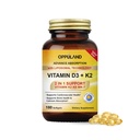 Vitamin D3 + K2 5000 IU - Teknologi Lipomal untuk Penyimpangan Enhanced - MK-7 Vitamin K2 100mcg - Mendukung Bone & Calcium Metabolisme - Tambahan D3K2 untuk Pria & Women - 180 Softgeels