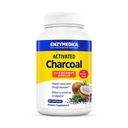 Enzymedica, Aktivated Charcoal, Reduces Occational Gas, Bloating & Inditraffic, Support Natural Detox, 60 Count