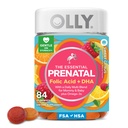 OLLY Esprious Prenatal Gummy Multivitamin, Acid Folic, Vitamin D, Omega 3 DHA, Menyediakan Pembangunan dan Otak Sehat, Citrus Berry - 84 Count