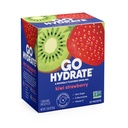 Gohydrate Instant Hydration Powder Pawder - Paket Sodium Rendah Elektrolite Minum Mix - Dukungan Hidration Alam, Gula Free Electrolite Flavored Minum dengan Vitamin D, 30 Packs, Kiwi Strawberry