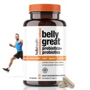 Probiotik Harian Probiotik Pria + Anak-anak - Belly Great Prebiotik dan Progres untuk Kesehatan Gut & Imune Dukungan + Vitamin D3, Folate B Vitamin: 15 Strain, Gluten Free-60 Count