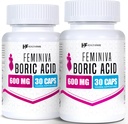 Healtfare Feminiva Boriva Acid Suplotories 124; 2-Pack 124; 30 Vaginal Suplotories Setiap 124g, 600mg 124; 100% Murni 124; Dibuat di Amerika Serikat
